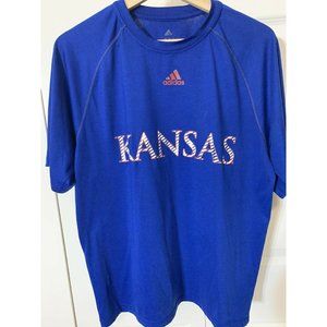 Adidas Kansas Jayhawks‎ Cotton Blue Mens Sz S